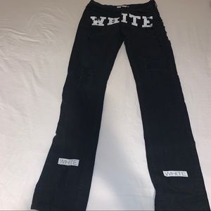 Off white Mens black pants